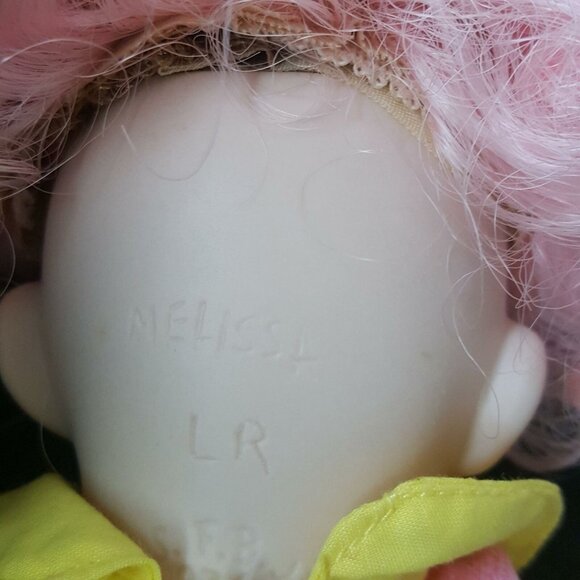 Vintage Circus Clown SFBJ Melissa LR Model 236 Porcelain Doll Pink Shoes Hair - Picture 5 of 7
